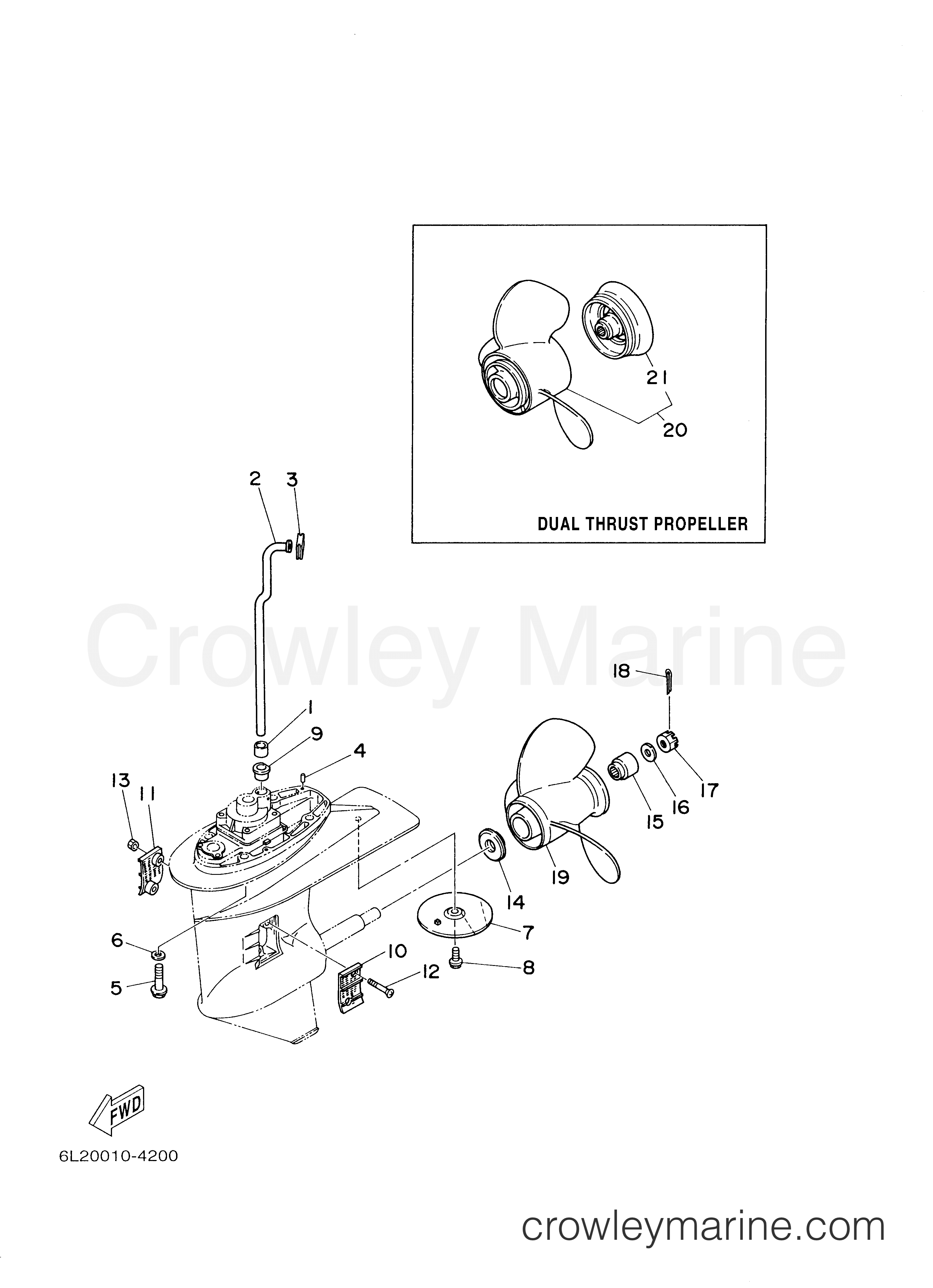 Yamaha Motors 25ESR - LOWER CASING DRIVE 2