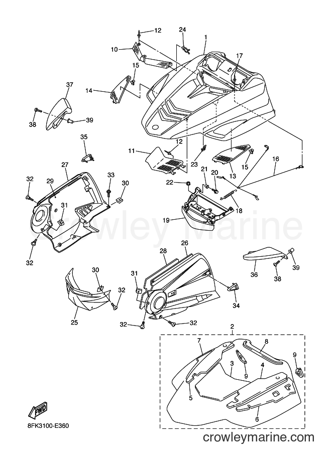 2006 Snowmobile RS10M - RS10M (8FK4) [010] - SHROUD