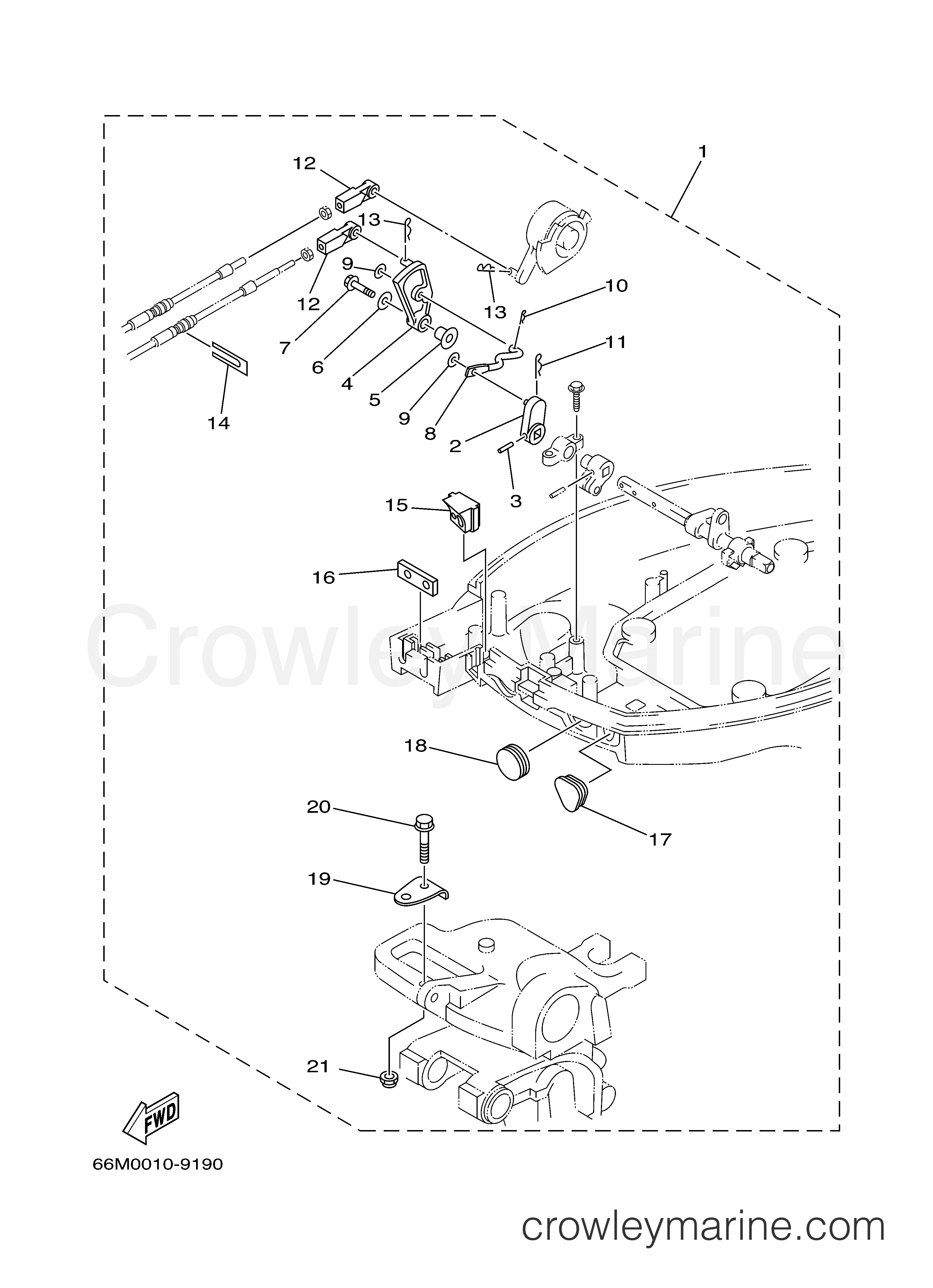 Yamaha Motors F15MSHD - REMO CON ATTACHMENT