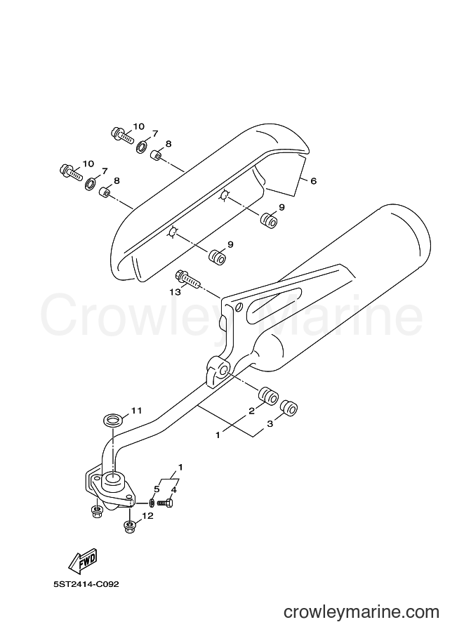 2006 Scooter XC50 - XC50 (3D12) [010] - EXHAUST