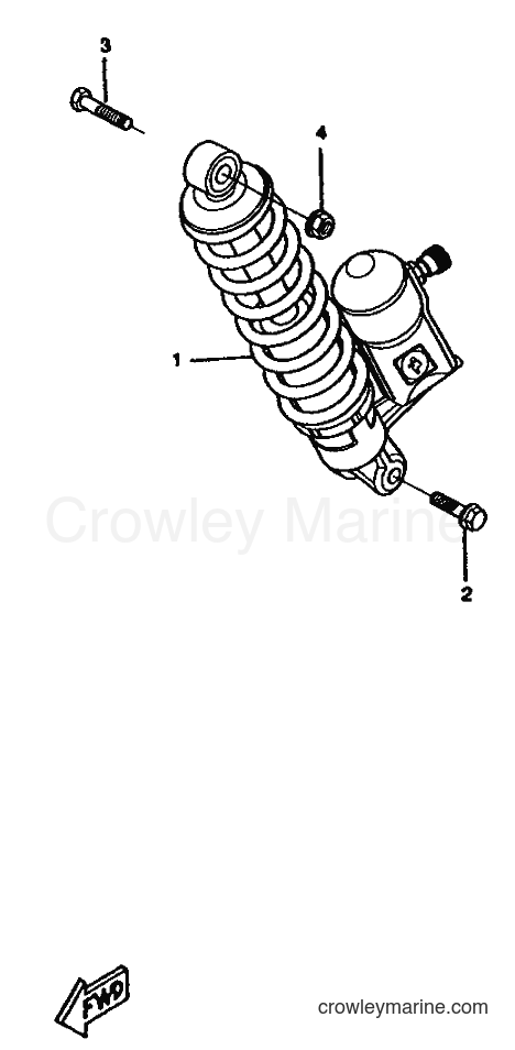 1996 Scooter CW50RSX - CW50RSX (4YC1) [999] - REAR SUSPENSION