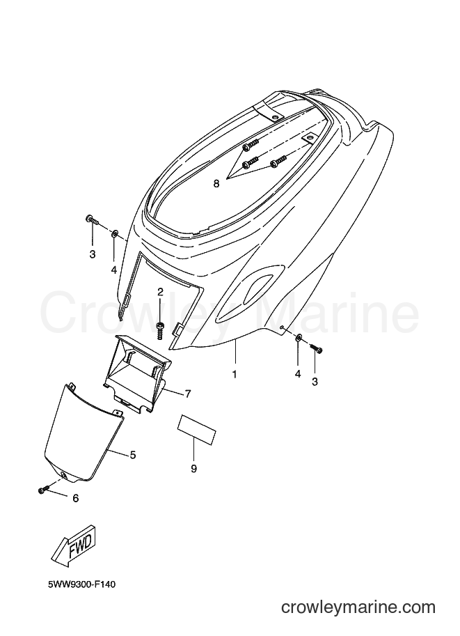 Yamaha Motors CW50LN (1WP1) [020] - SIDE COVER