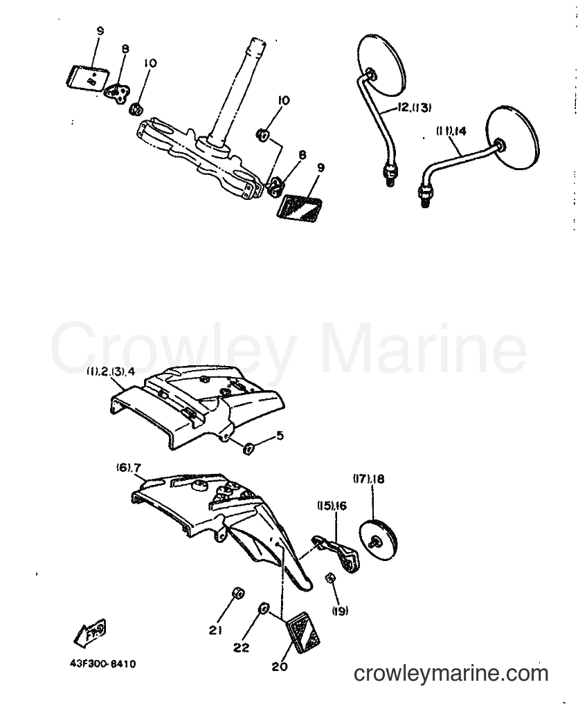 Yamaha Motors XT600 (43F) [999] - ALTERNATE FOR CHASSIS 2