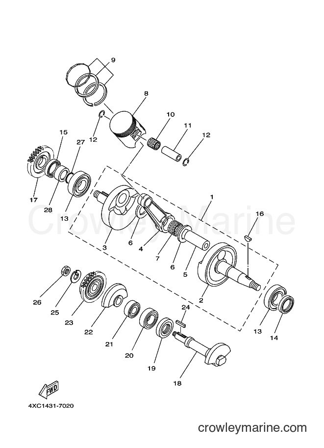 1998 Maxi-Scooter STR126A - STR126A (5BD1) [010] - CRANKSHAFT & PISTON