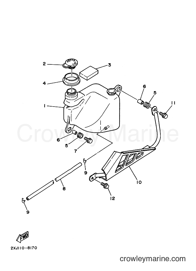 1991 ATV YFS200 - YFS200 (3JM5) [010] - OIL TANK