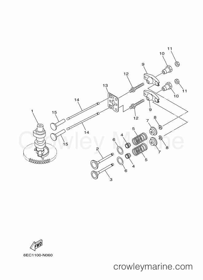 Yamaha Motors F6CMHL (6EE1) [070] - VALVE