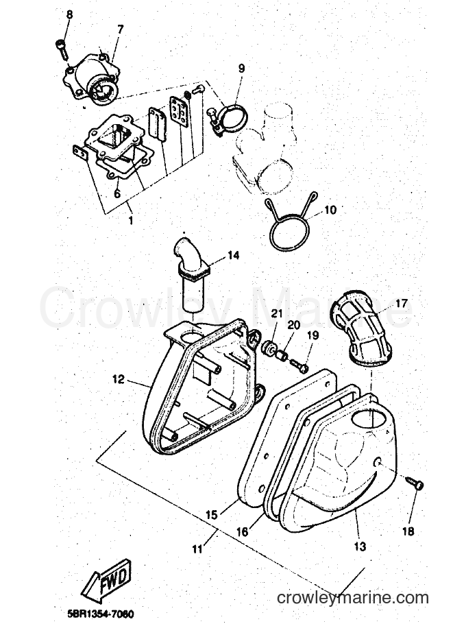 1997 Scooter YQ50 - YQ50 (5DR2) [010] - INTAKE