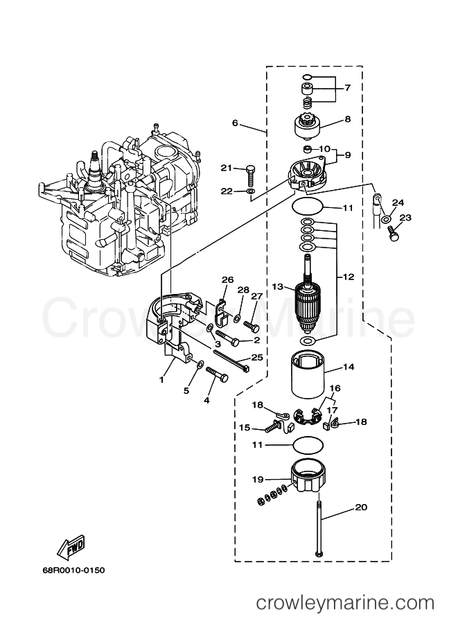 Yamaha Motors T8MHA (69G2) [080] - STARTING MOTOR