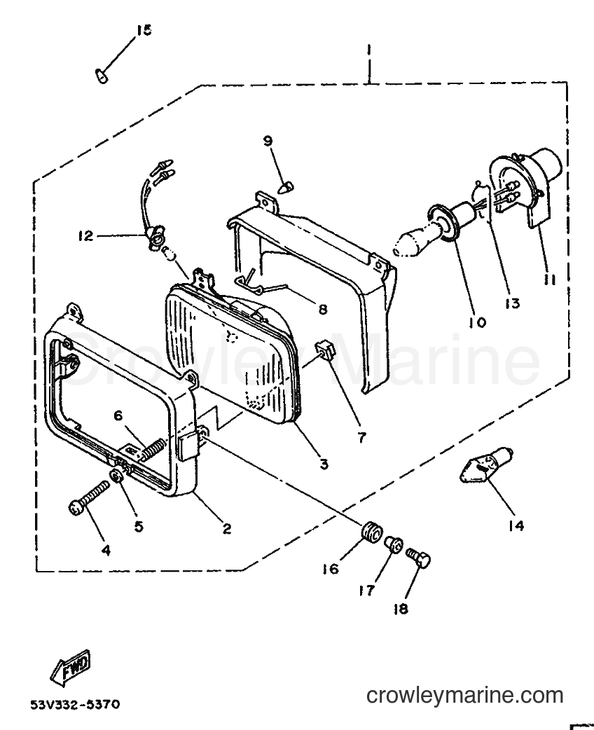 1992 Scooter DT80LC - DT80LC (4ED1) [999] - SCHEINWERFER
