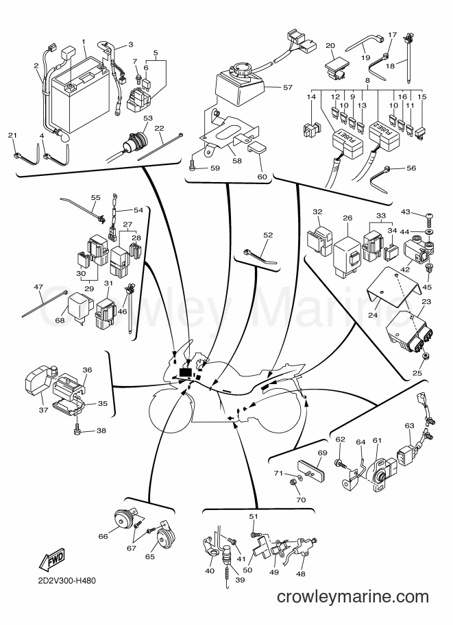 2009 Sport Bike FJR1300AS - FJR1300AS (2D2V) [010] - ELECTRICAL 2