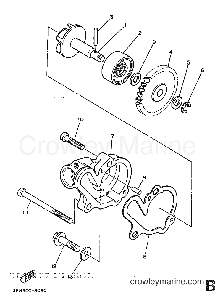 Yamaha Motors DT125R (3PY1) [999] - WATER PUMP