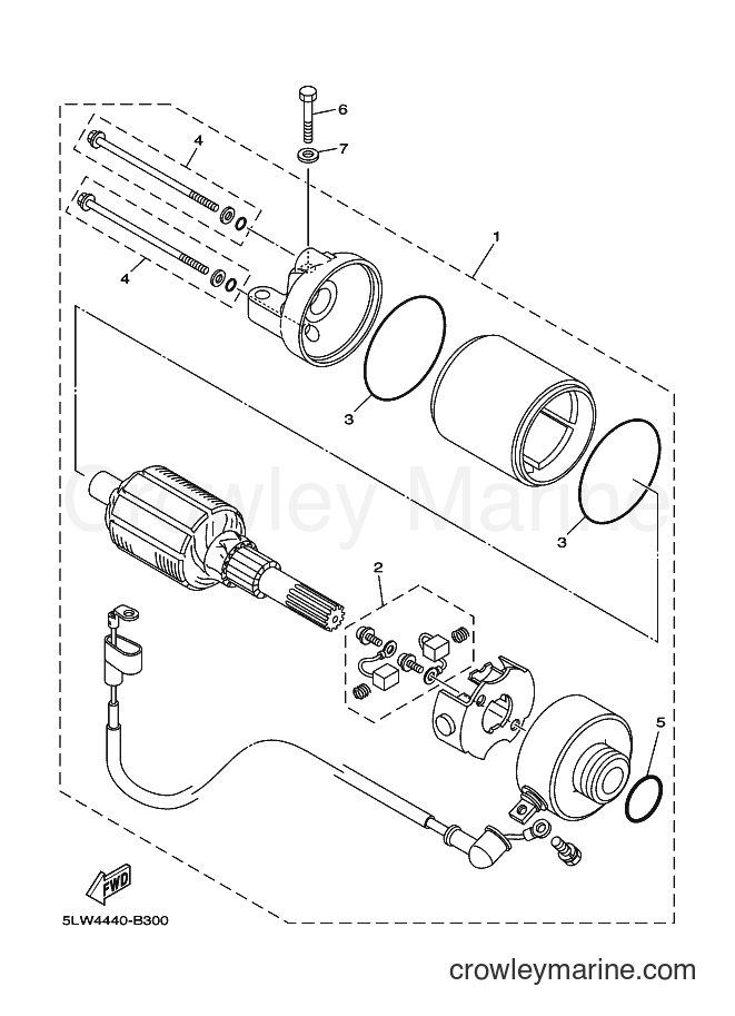 Yamaha Motors AT115 (5MX3) [010] - STARTING MOTOR
