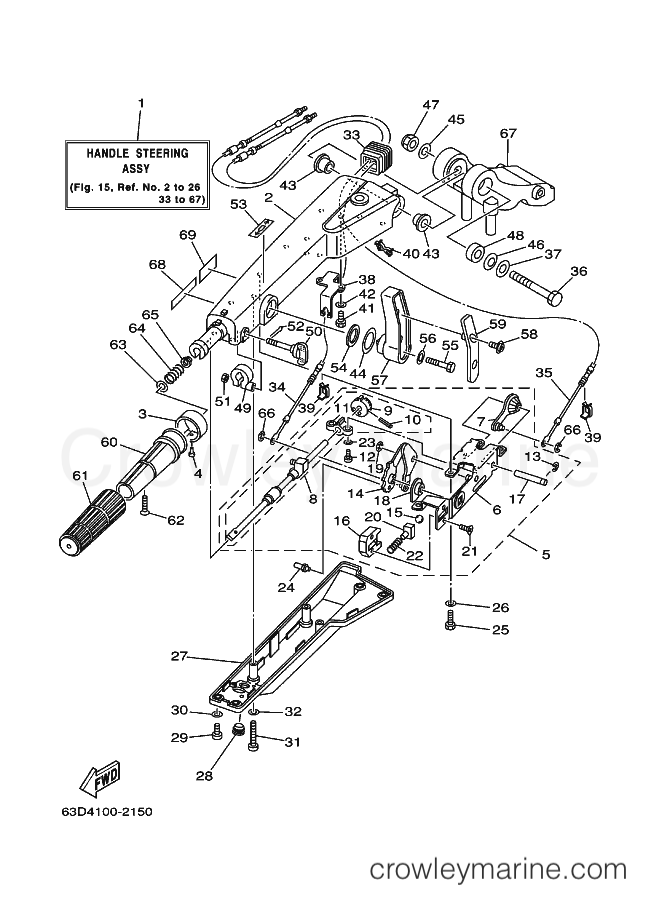 Yamaha Motors C40MLHA (63B1) [060] - STEERING