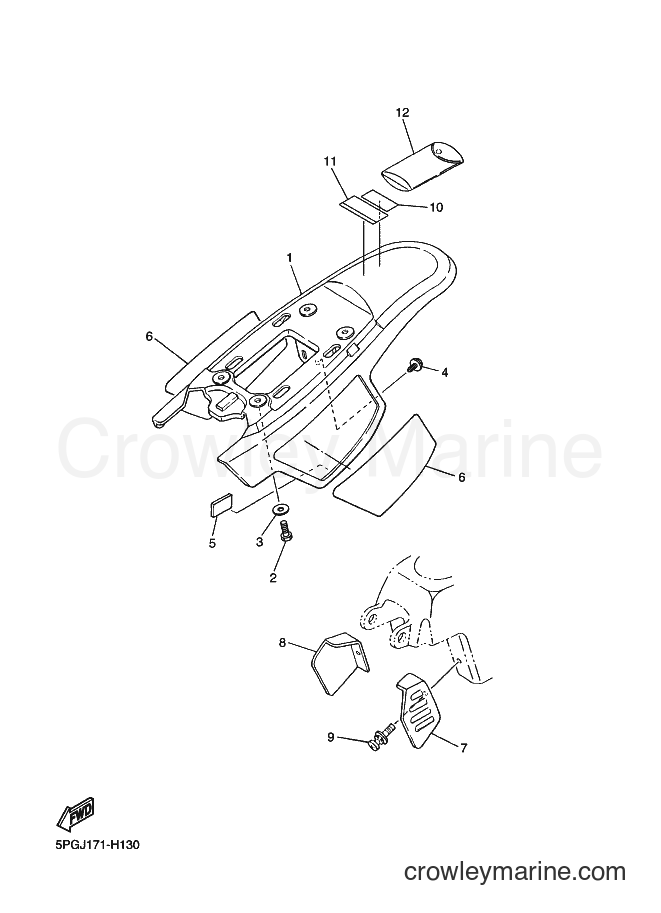 2009 Dirt Bike PW50 - PW50 (5PGJ) [020] - SIDE COVER