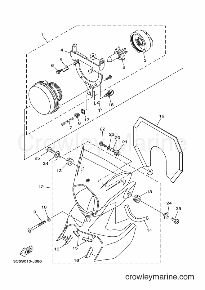 2010 Dirt Bike XT250 - XT250 (3C5S) [010] - HEADLIGHT