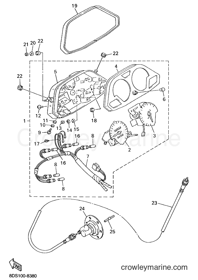 Yamaha Motors VT700 (8DM1) [030] - METER