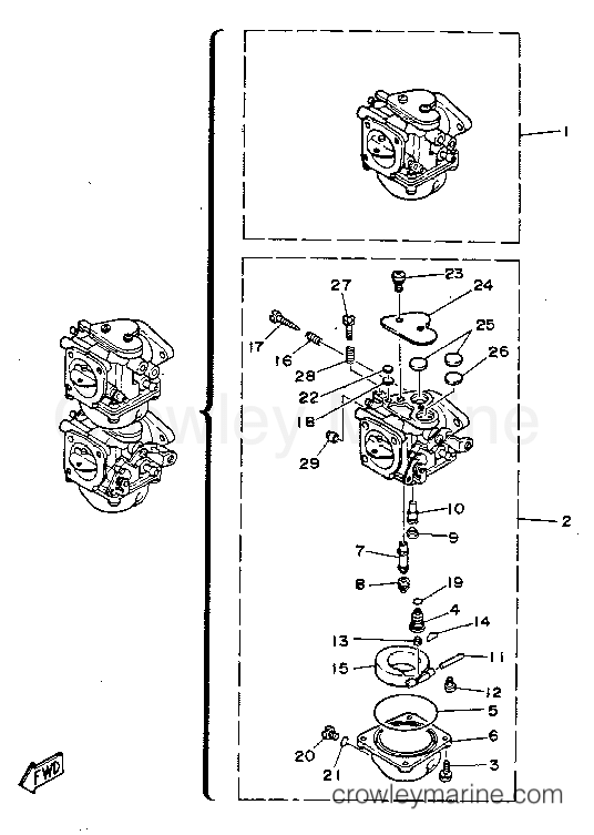 Yamaha Motors C40ELRR - CARBURETOR