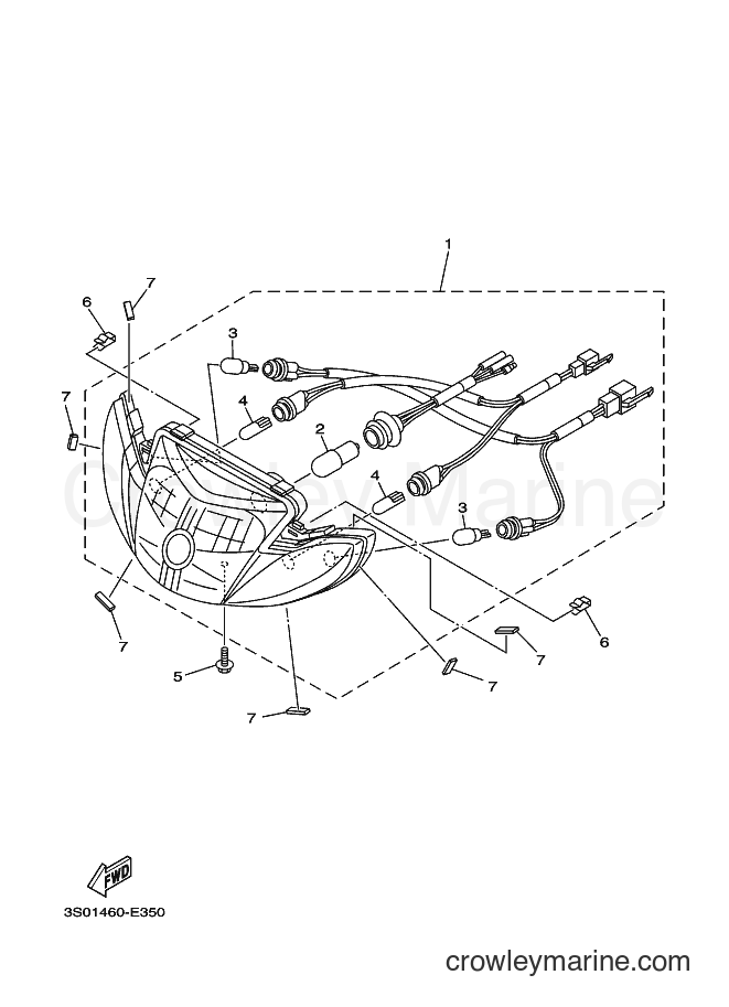 Yamaha Motors T110LSE (4D71) [010] - HEADLIGHT