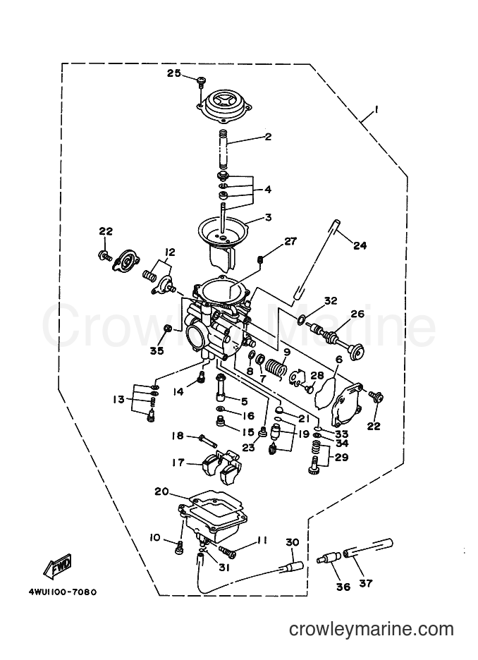 1999 ATV YFM350FWB - YFM350FWB (5FT3) [010] - CARBURETOR
