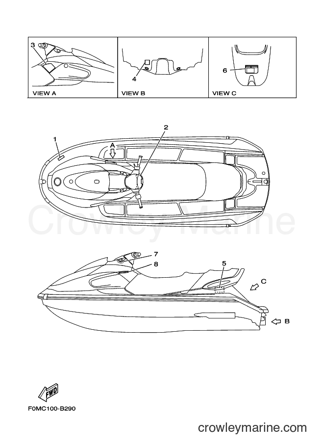 Yamaha Motors XL700-B (F0MD) [010] - IMPORTANT LABELS 3