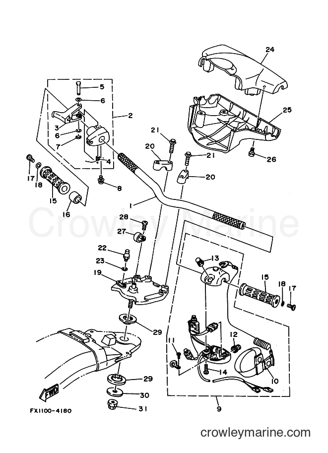 Yamaha Motors 700FX (FX1E) [010] - STEERING 1