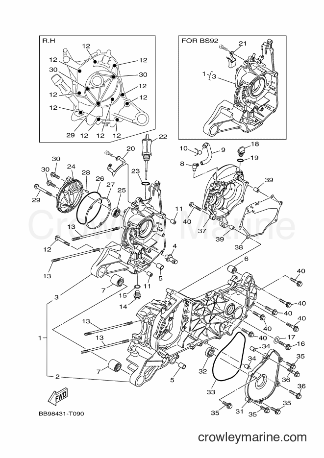 2018 Street Bike LNC125 - LNC125 (BB98) [010] - CRANKCASE