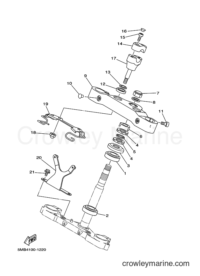2001 Cruiser XV1600AS - XV1600AS (5MB6) [010] - STEERING