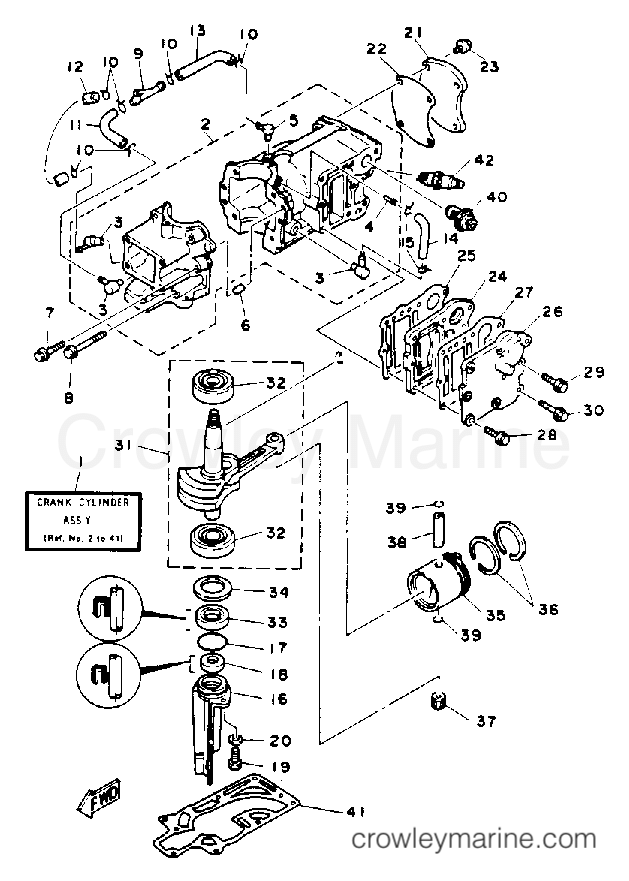 Yamaha Motors 4MSHR - CYLINDER CRANKCASE
