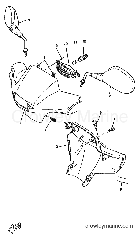 1996 Scooter CW50RS - CW50RS (4WB1) [999] - COWLING 1