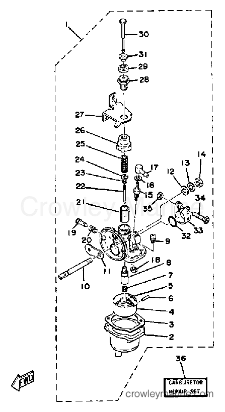 Yamaha Motors 2SK - CARBURETOR
