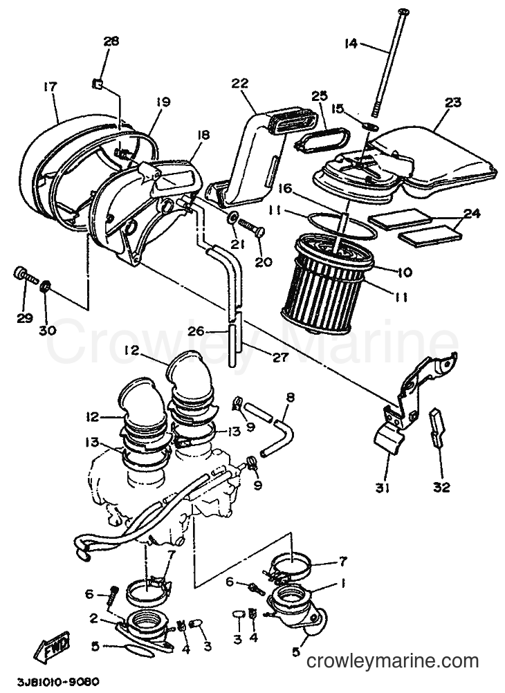 Yamaha Motors XV500 (4FT2) [999] - INTAKE
