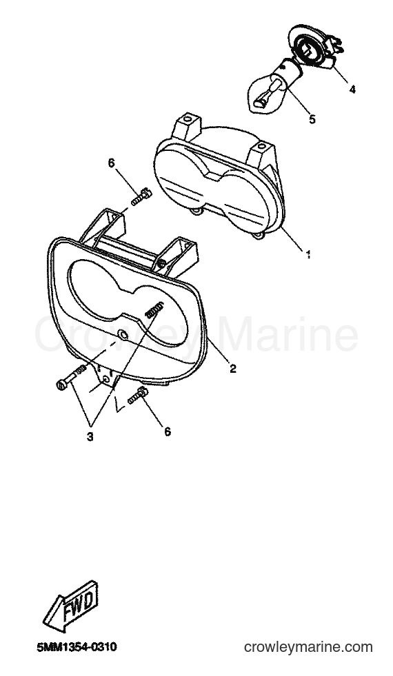 2000 Scooter CW50 - CW50 (5MN1) [040] - FARO DELANTERO