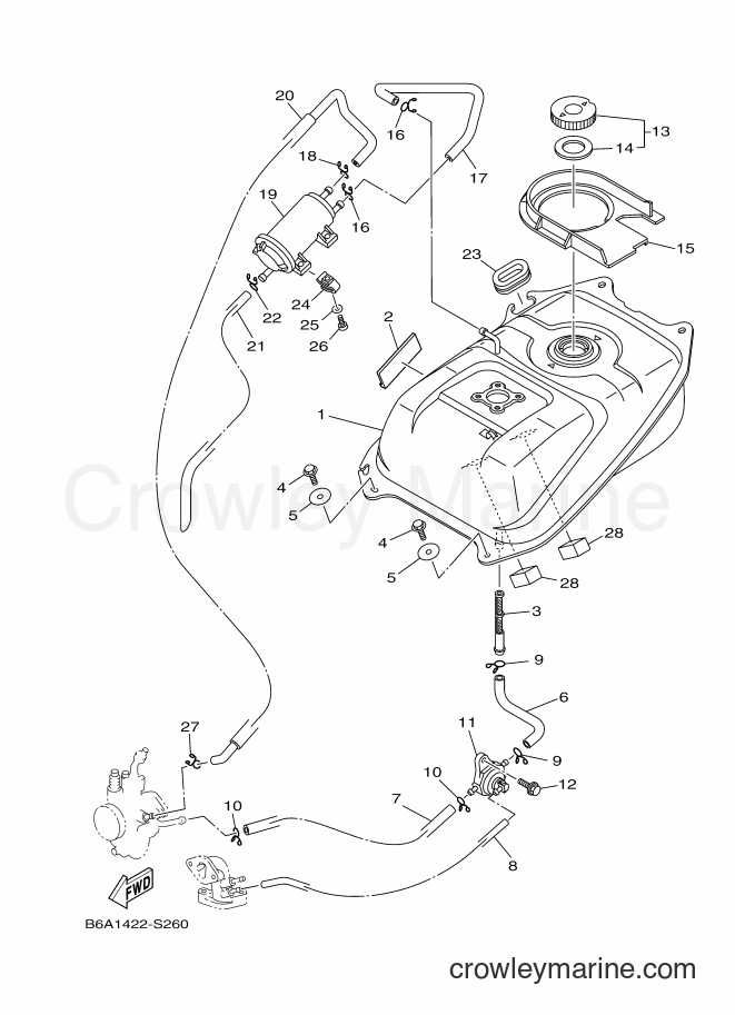 2017 Scooter T110LEC - T110LEC (B6A3) [010] - FUEL TANK