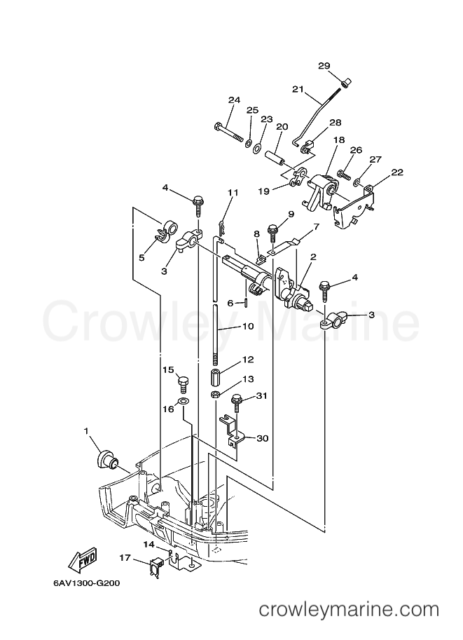 Yamaha Motors FT9.9GMH (6AV5) [110] - CONTROL 1