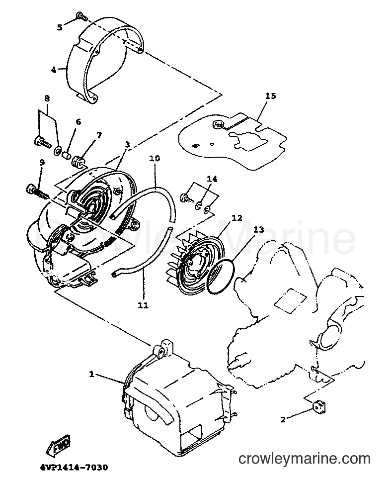 Yamaha Motors YW100T (5JY1) [010] - AIR SHROUD & FAN