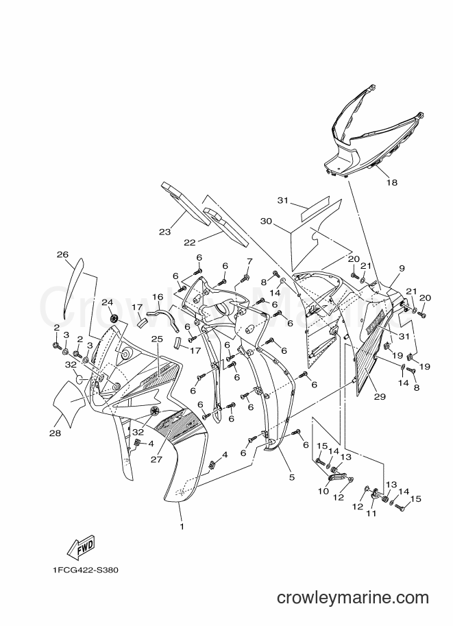 Yamaha Motors T115FLSEC (1FCG) [010] - LEG SHIELD