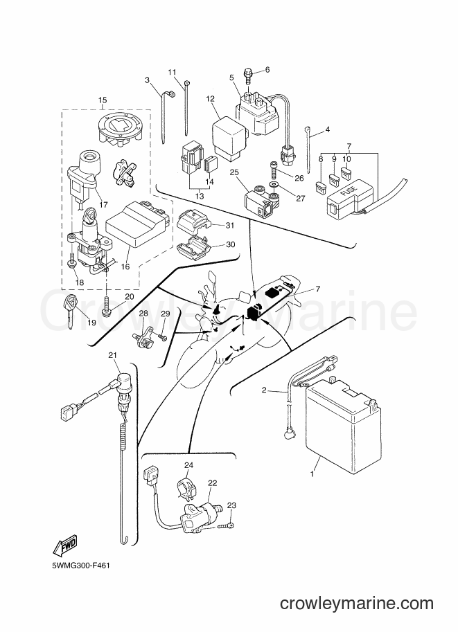 2011 Street Bike XJR1300 - XJR1300 (5WMS) [010] - ELECTRICAL 2