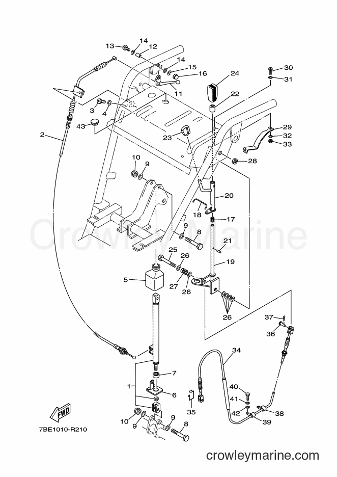 2016 Snowblower YT1280ED - YT1280ED (7BE1) [010] - SCHUTE CONTROL LEVER