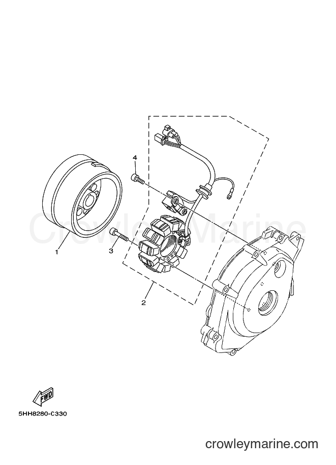 2004 Dirt Bike XTZ125E - XTZ125E (5YM3) [010] - GENERATOR