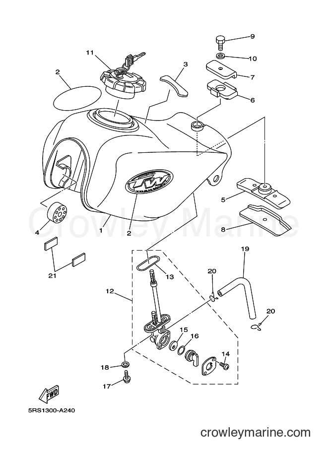 2002 Dirt Bike TW125 - TW125 (5RS2) [010] - FUEL TANK