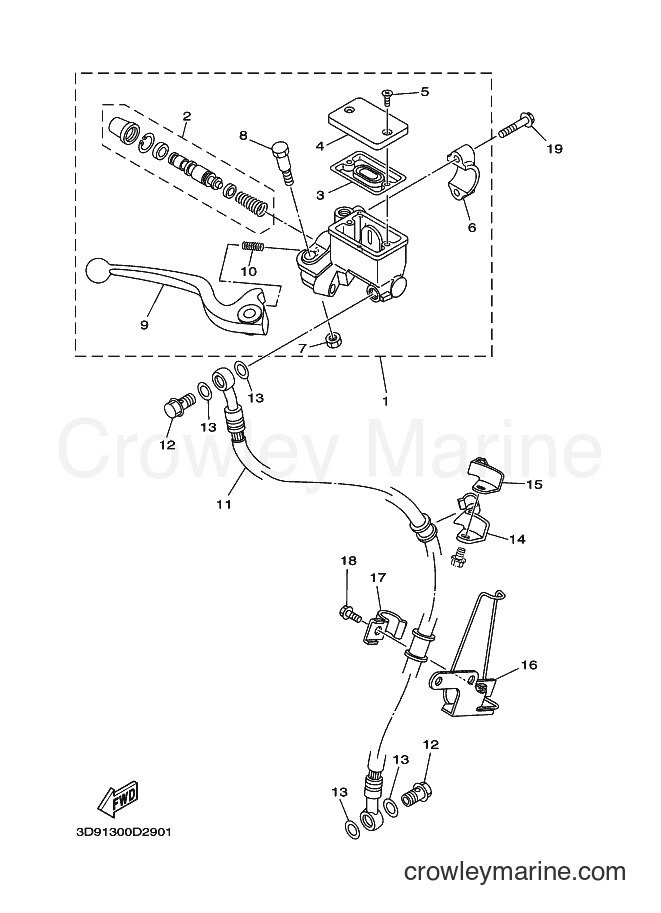 2005 Street Bike YBR125ED - YBR125ED (3D91) [010] - FRONT MASTER CYLINDER
