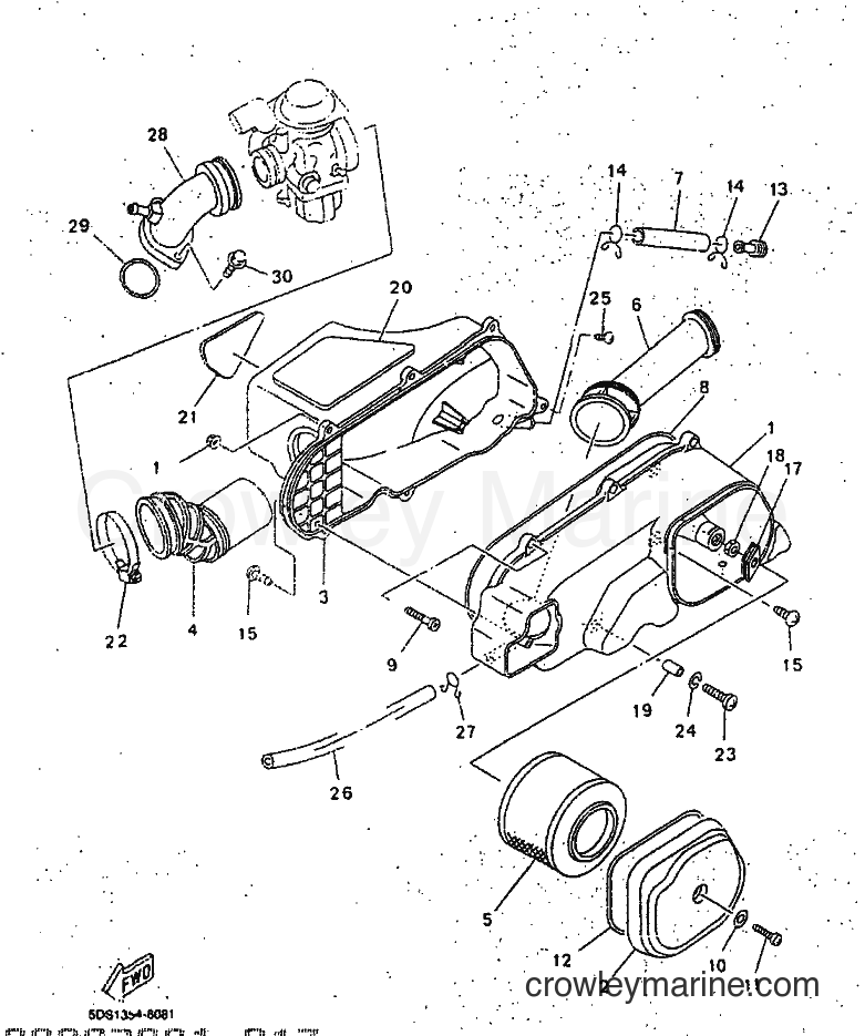 Yamaha Motors YP125E (5DS5) [010] - INTAKE