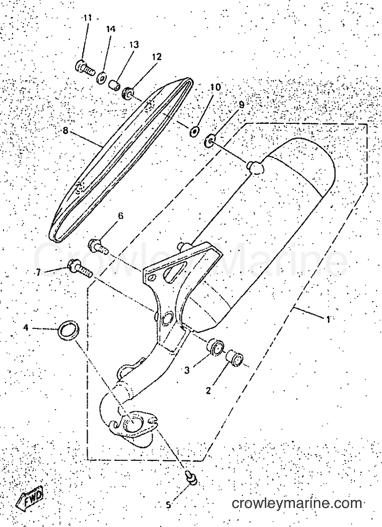 1998 Scooter YN50 - YN50 (5AD6) [010] - EXHAUST