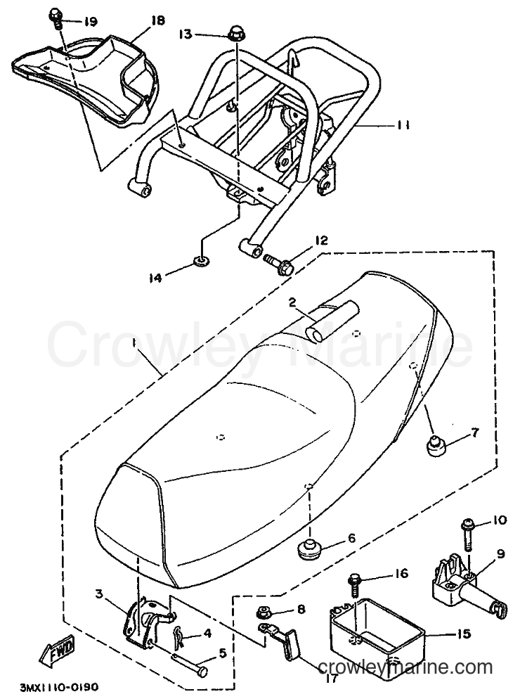 1990 Scooter CW50T - CW50T (3TX1) [999] - FUEL TANK