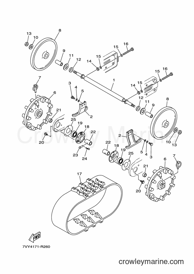 2016 Snowblower YS860 - YS860 (7VY5) [010] - TRACK & SPROCKET WHEEL