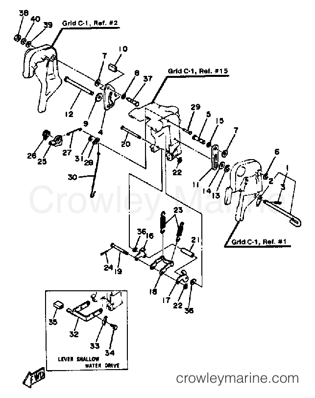 Yamaha Motors 40SK - BRACKET 2