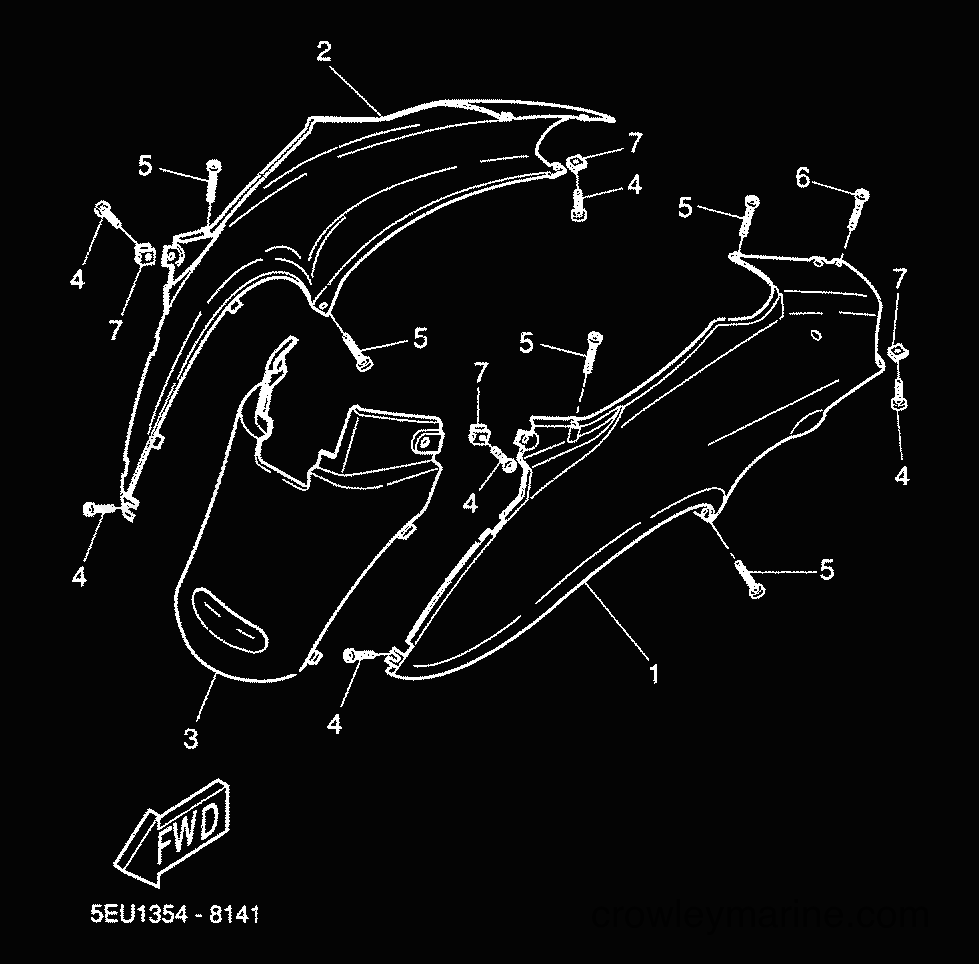 2000 Scooter YH50 - YH50 (5JB4) [030] - SIDE COVER