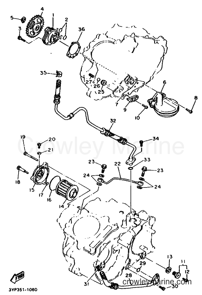 Yamaha Motors XT600 (4AE1) [999] - OIL PUMP