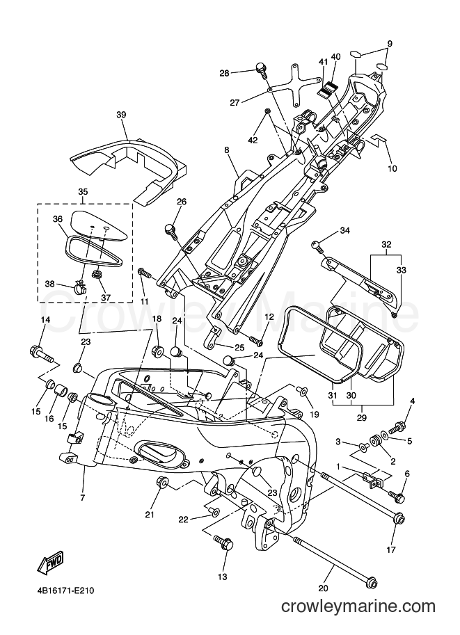 2006 Sport Bike YZF-R1S - YZF-R1S (4B16) [010] - FRAME