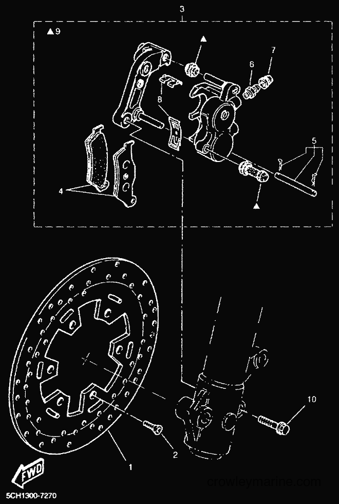 2000 Dirt Bike TT600R - TT600R (5CH3) [010] - FRONT BRAKE CALIPER
